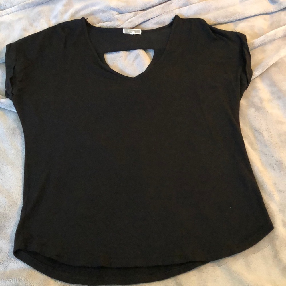Black jersey top